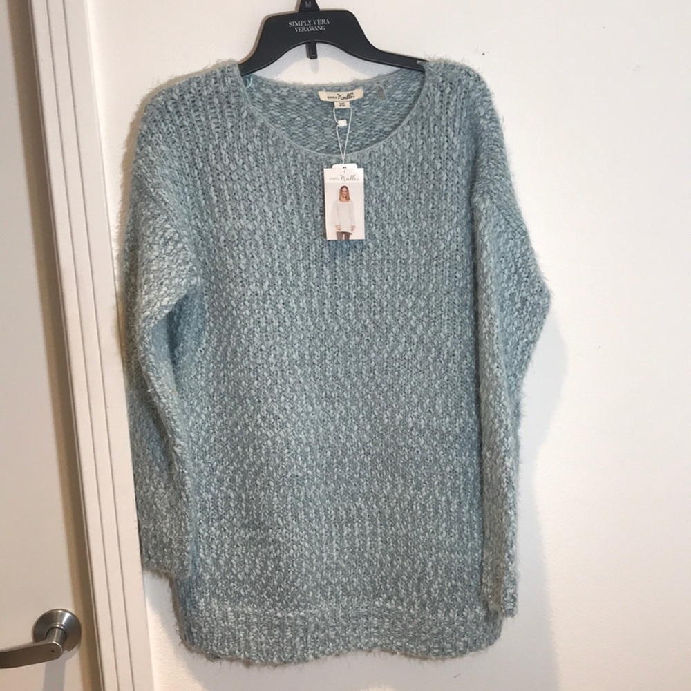 Soft light blue sweater